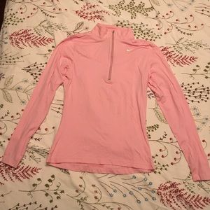 Small pink Nike fit dry jacket